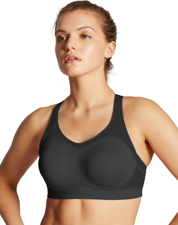 Champion Womens Sports Bra NZ - The Distance Underwire 2.0 Black ( 0167-VKGZF )